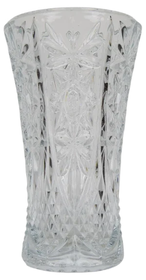 Mid-Century Crystal Glass Vase, 1950s