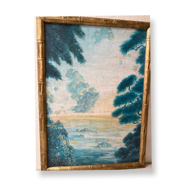 Vintage Italian Paintings Framed - A Pair For Sale - Image 4 of 8