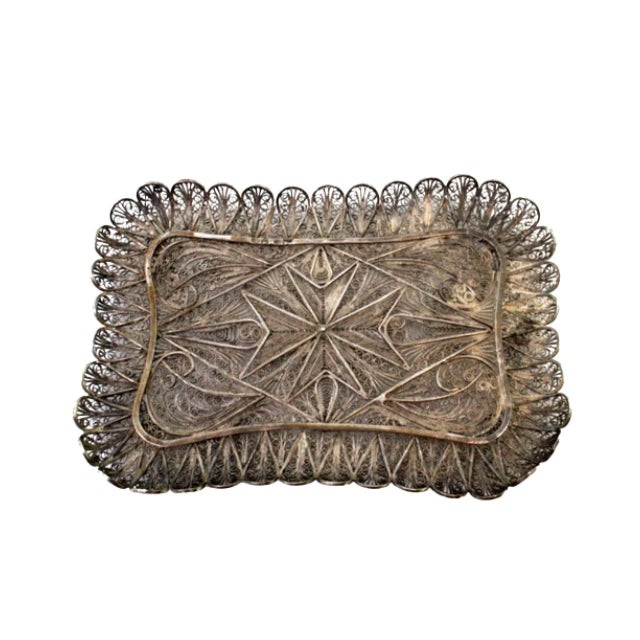 Silver Filigree Ring For Sale - Image 6 of 6