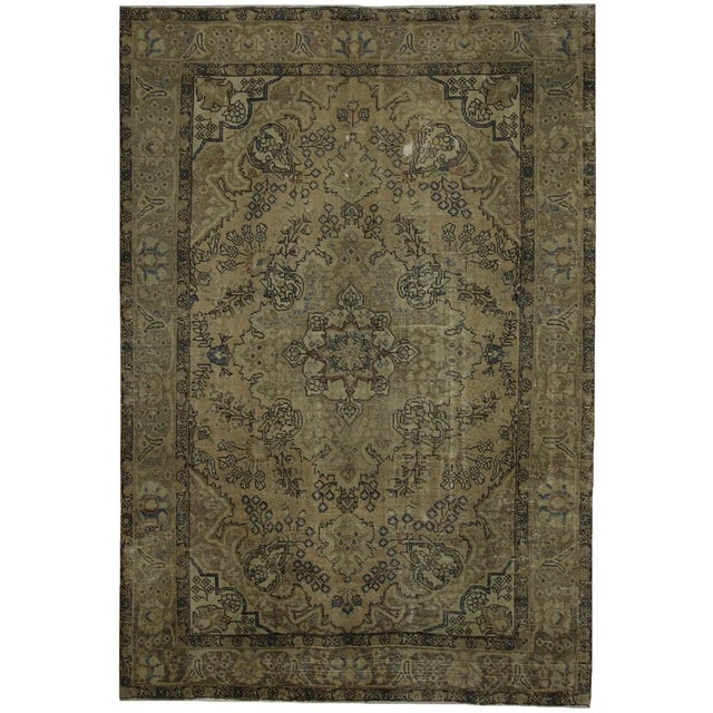 Vintage Hand-Knotted Middle Eastern Rug For Sale - Image 6 of 6