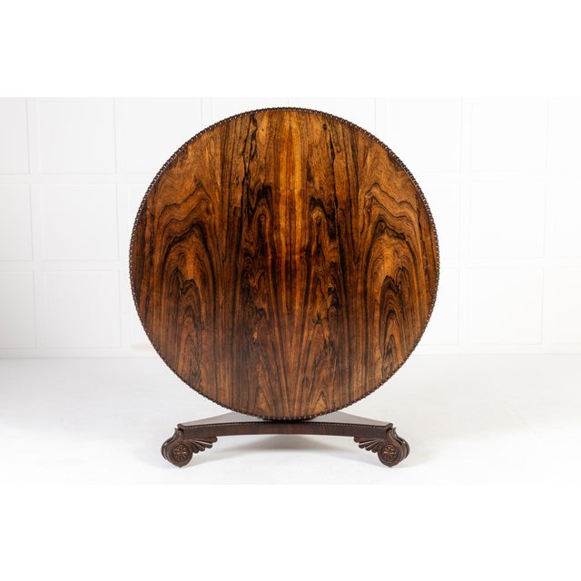 Antique Scottish Regency Rosewood Centre Table, 1800s For Sale - Image 13 of 13