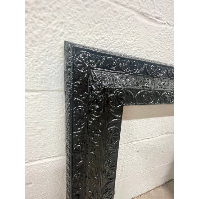 Beautiful design 18th Century 29" W x 30" H " Antique Cast Iron Surround - Ornate Victorian Era From New Orleans Riding a...