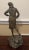 20th Century School Brutalist Bronze Sculpture of Standing Woman, Signed For Sale - Image 4 of 9