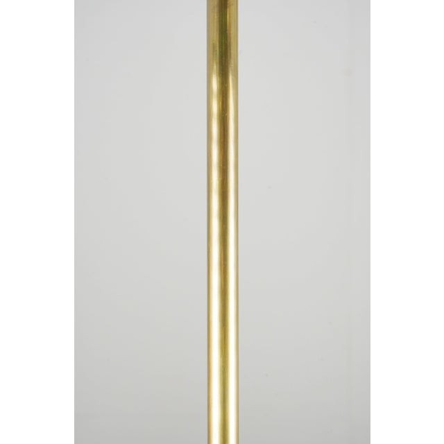 Mid 20th Century Restored Neoclassical Stenciled Milk Glass Pendant Light For Sale - Image 10 of 10