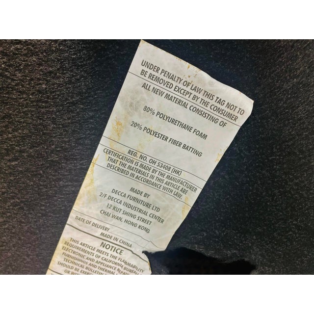 Contemporary Orange Tweed Lounge Chair by Decca Furniture LTD For Sale - Image 18 of 18