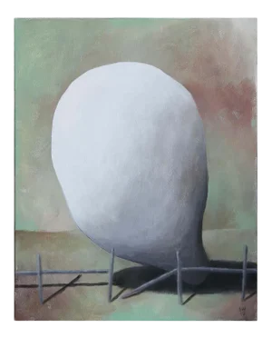 2019 "The Edge of Glory" Contemporary Pastel Surrealist Landscape With Amorphous Form by Scott Woodard