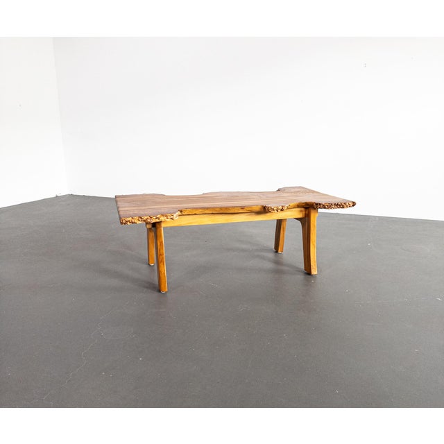 Wood Sculptural Burl Wood Coffee Table by Söwe Konst, Sweden, 1970s For Sale - Image 7 of 13