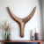 2020s Medium Nguni Head Black Iroko, Animal Head Wall Sculpture, Gunsmoke For Sale - Image 5 of 9