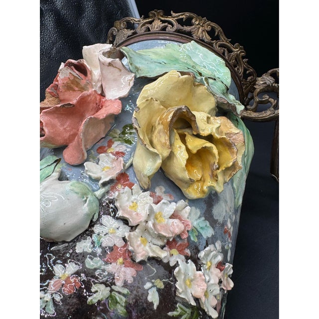 19th C French Barbitone Vase 17” H For Sale - Image 17 of 17