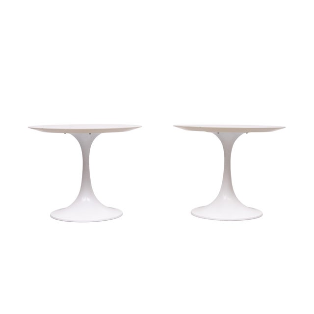 Tulip Side Tables by Maurice Burke for Arkana, 1970s, Set of 2 For Sale - Image 4 of 10