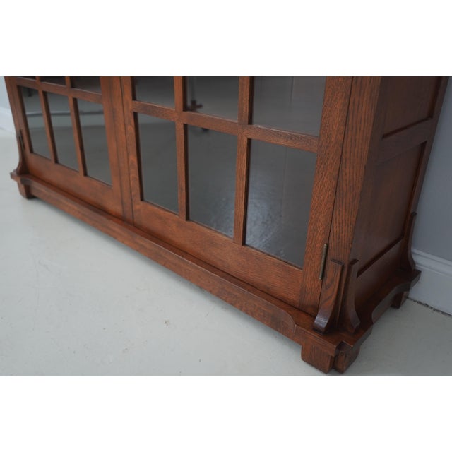 Stickley Mission Oak Gustav Commemorative Arts & Crafts Bookcase For Sale - Image 11 of 15