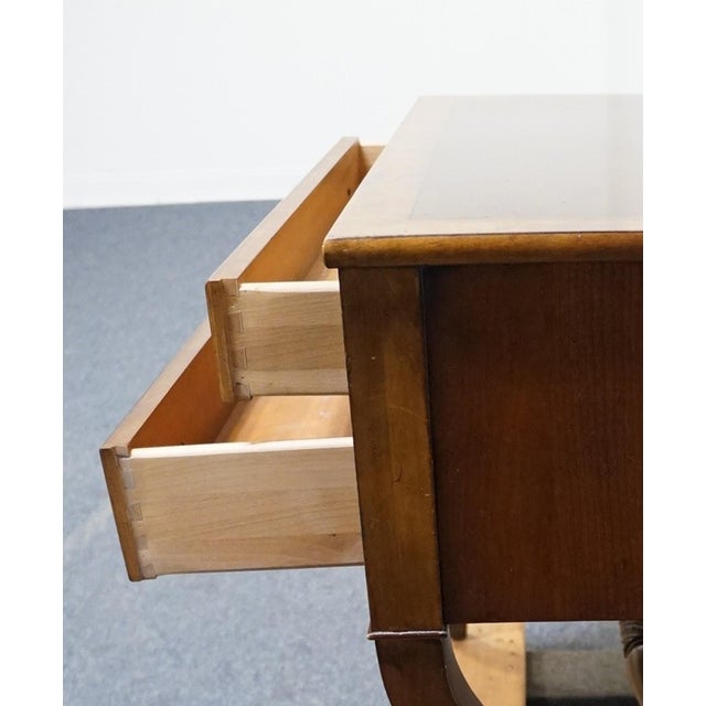 Brown Ethan Allen Townhouse Collection Italian Neoclassical Tuscan Style Burled Wood 32" Two Drawer Accent Chest 30-5206 For Sale - Image 8 of 13