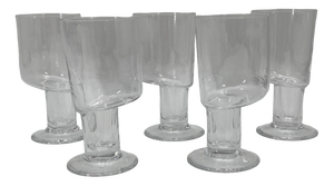 Asymmetrical Water Glasses in Murano Glass by Carlo Moretti, Italy, 1990s, Set of 5
