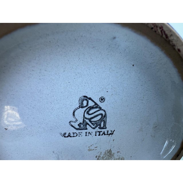 Late 20th Century Jar With Lid, Mario Sambuco, Deruta Italy, Hand Painted, Vantage Italian For Sale - Image 15 of 17