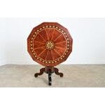 Italian 19th Century Marquetry Inlay Pedestal Table For Sale In Baton Rouge - Image 6 of 15