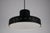 Black Metal and Opaline Glass Pendant Lamp attributed to Stilnovo, Italy, 1960s For Sale - Image 11 of 13