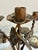 Metal Hand Forged Wrought Iron Grapevine Five-Light Candelabra, 19” For Sale - Image 7 of 7