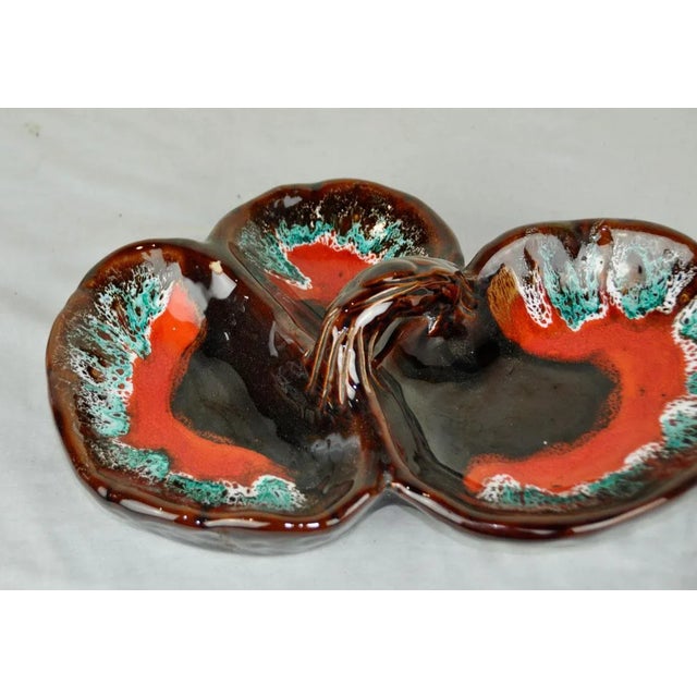 Red and Brown Hors d'oeuvre from Vallauris, 1960s For Sale - Image 9 of 11