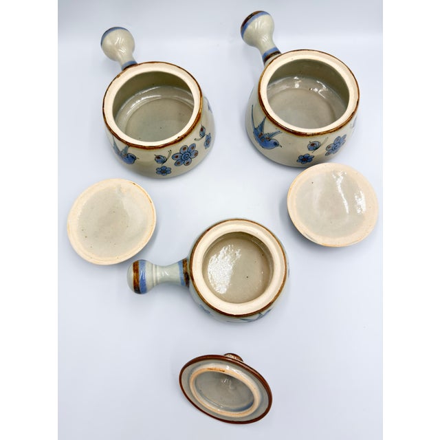 Gray 1950s Ken Edwards El Palomar Tonala Pottery Folk-Art Covered Serving Dishes - Set of 3 For Sale - Image 8 of 9