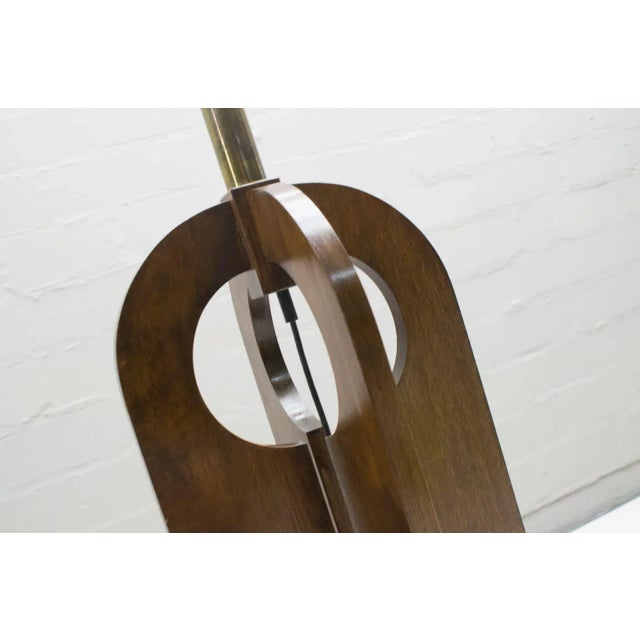 Large Wooden Floor Lamp, 1960s For Sale - Image 11 of 13