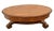 Antique Oval Coffee Table, Tiger Oak, Drawer, Shelf, Petite Size, Empire Style For Sale In Palm Springs - Image 6 of 11