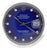 Rolex Datejust 16014 Blue Vignette Diamond Dial 36mm Steel White Gold Watch For Sale