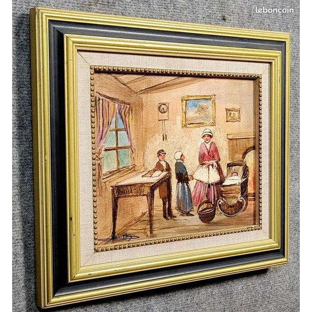 Michel Lensky, 1800s, Oil on Panel, Framed For Sale - Image 5 of 5