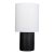 Modern Room & Board Haddie Modern Black Oak Table Lamp With White Shade For Sale