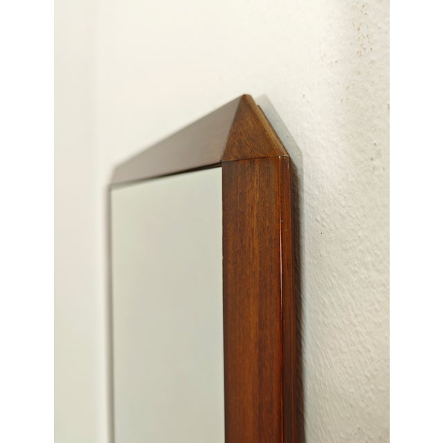 Rectangular Wooden Wall Mirror, 1960s For Sale - Image 12 of 14