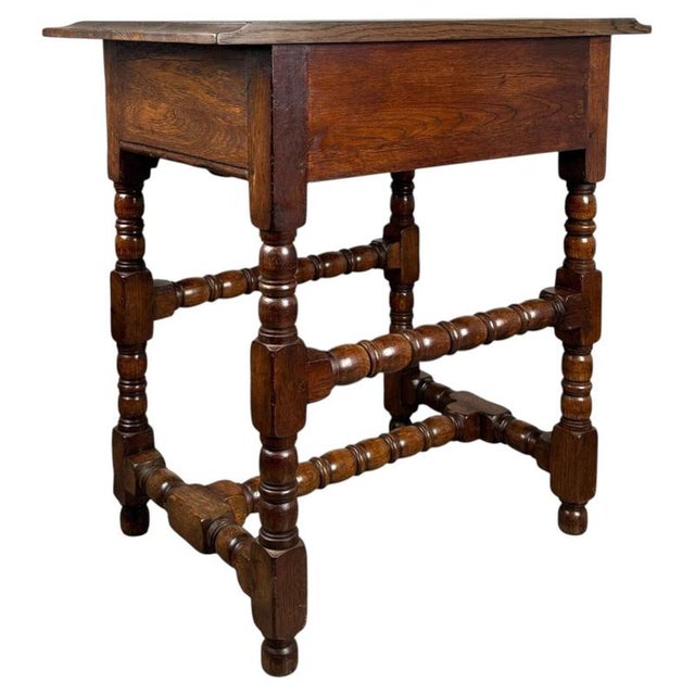 Early 20th Century Chippendale Oak Side Table For Sale - Image 10 of 12