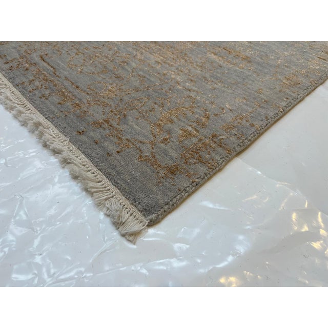 Silk and Wool Modern Style Rug , 6'2" X 9'2" For Sale - Image 4 of 4