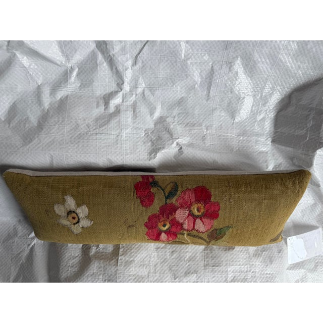 19th Century French Aubusson Tapestry Pillow For Sale In Los Angeles - Image 6 of 7