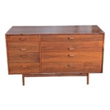 1960s Jens Risom Danish Mid-Century Walnut Dresser For Sale