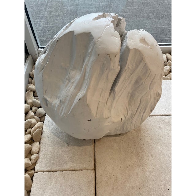 Elevate your space with this White Teak Root Ball Sculpture, a stunning fusion of natural organic forms and modern...