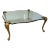 Vintage P E Guerin Brass Glass Coffee Table For Sale