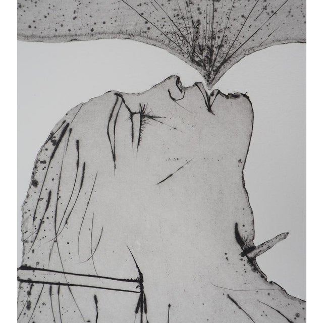 Pierre-Yves Trémois, The Octopus Woman, Original Signed Etching For Sale - Image 5 of 7