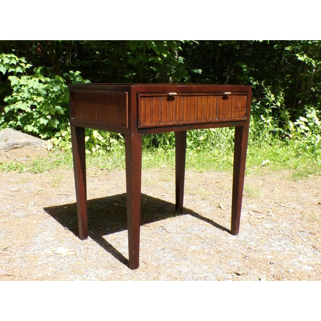 McGuire Vintage McGuire Faubourg Collection Table Desk For Sale - Image 4 of 17