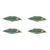 Bordallo Pinheiro Countryside Leaves Medlar Leaf With Snail, Set of 4 For Sale