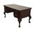 Chippendale Sligh Furniture the Ellis Line Solid Mahogany Traditional Chippendale Style 60" Writing Desk W. Tooled Leather Top For Sale - Image 3 of 12