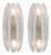 Paneled White Murano Glass Sconces For Sale