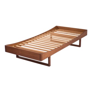 1960s Danish Modern Bernhard Petersen & Son Bps Furniture Twin Teak Platform Bed For Sale