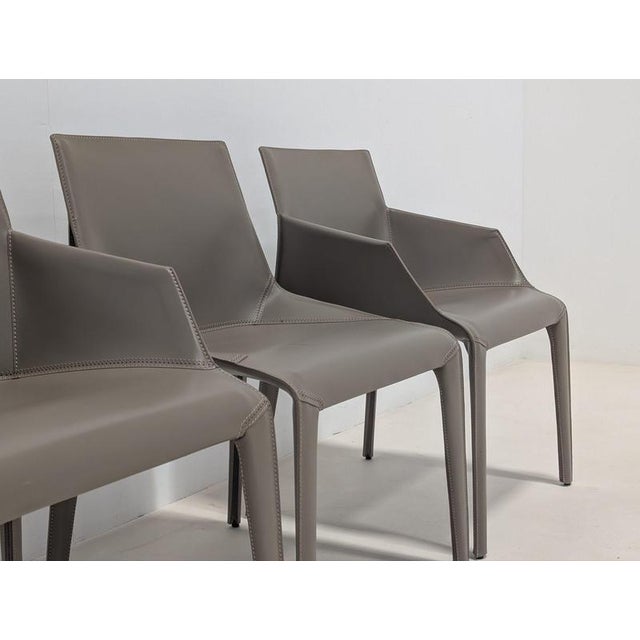 Animal Skin Seattle Dining Chairs from Poliform, Set of 3 For Sale - Image 7 of 13