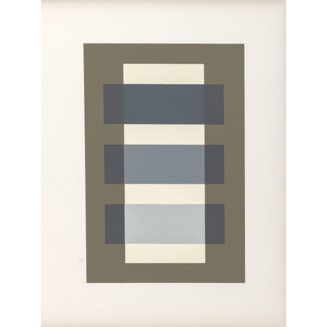 Contemporary Josef Albers "The Interaction of Color Plate Xi-3", 1973 For Sale - Image 3 of 6