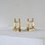 Neoclassical Andirons in Patinated Brass, 1890s, Set of 2 For Sale - Image 4 of 10