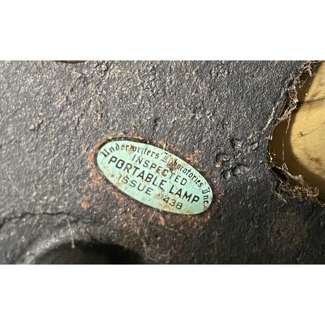 Glass Vintage Torchiere Brass Floor Lamp With Milk Glass Shade For Sale - Image 7 of 16