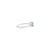 Contemporary Dainty Natural Emerald & Diamond Prong Ring in 925 Silver - Size 8 For Sale - Image 3 of 11