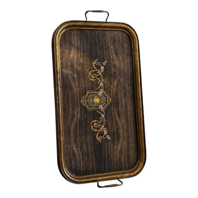 Vintage Art Deco Serving Tray For Sale