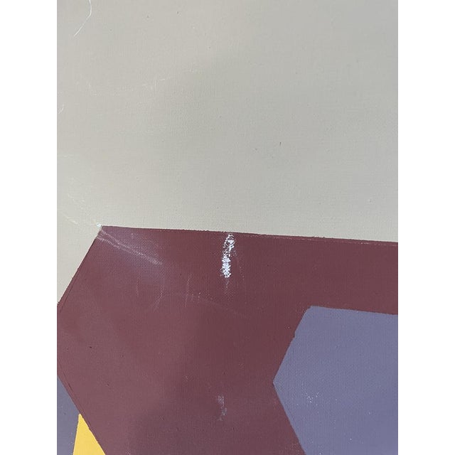 Abstract Composition, 1960s, Canvas Painting For Sale - Image 12 of 18