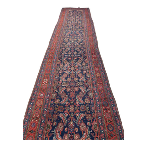 Nomadic Bidjar Antique Runner Rug 3.8 x 19.9