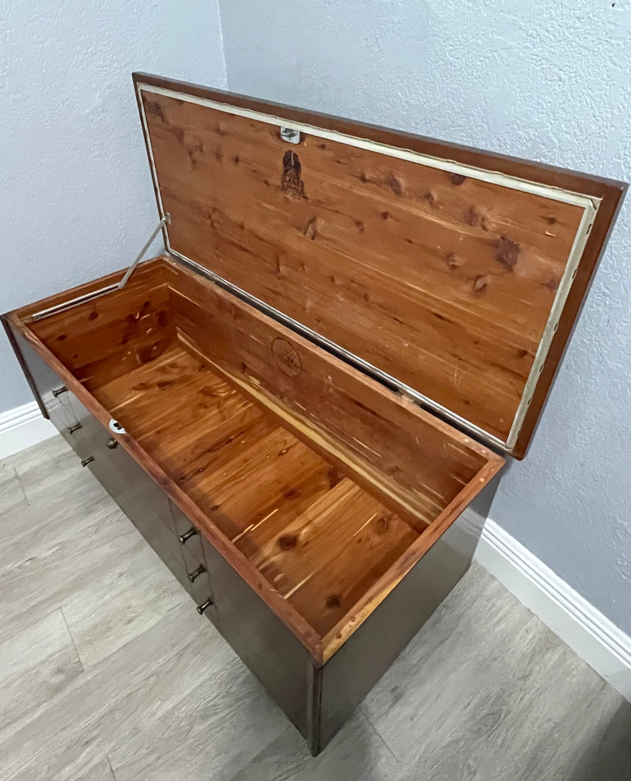 1964 Lane Cedar Hope Chest - Mid-Century Modern With New Safety